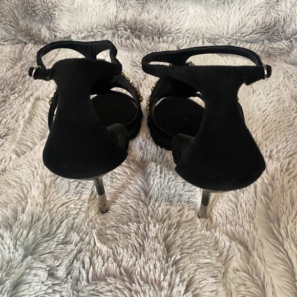 Giuseppe Zanotti | US 6 | Suede Crystal Embellished Strappy Sandals - Picture 5 of 13